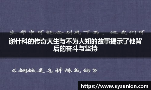 谢什科的传奇人生与不为人知的故事揭示了他背后的奋斗与坚持